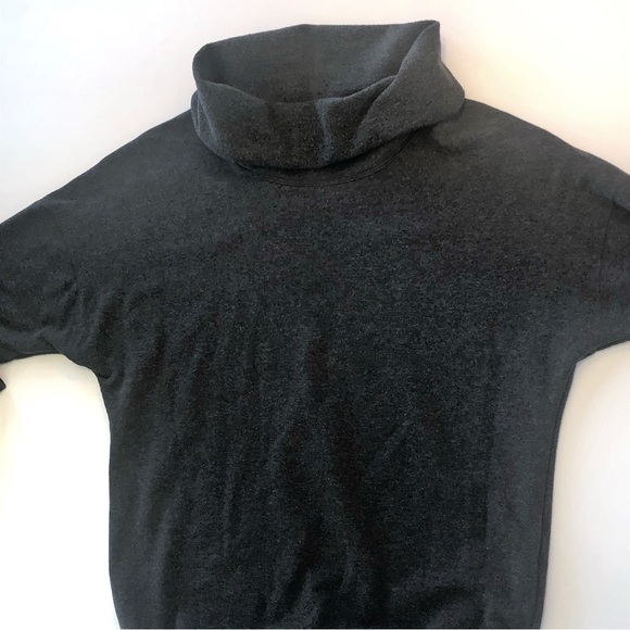 LUCY athleisure grey sweatshirt cowl neck . - Picture 2 of 5